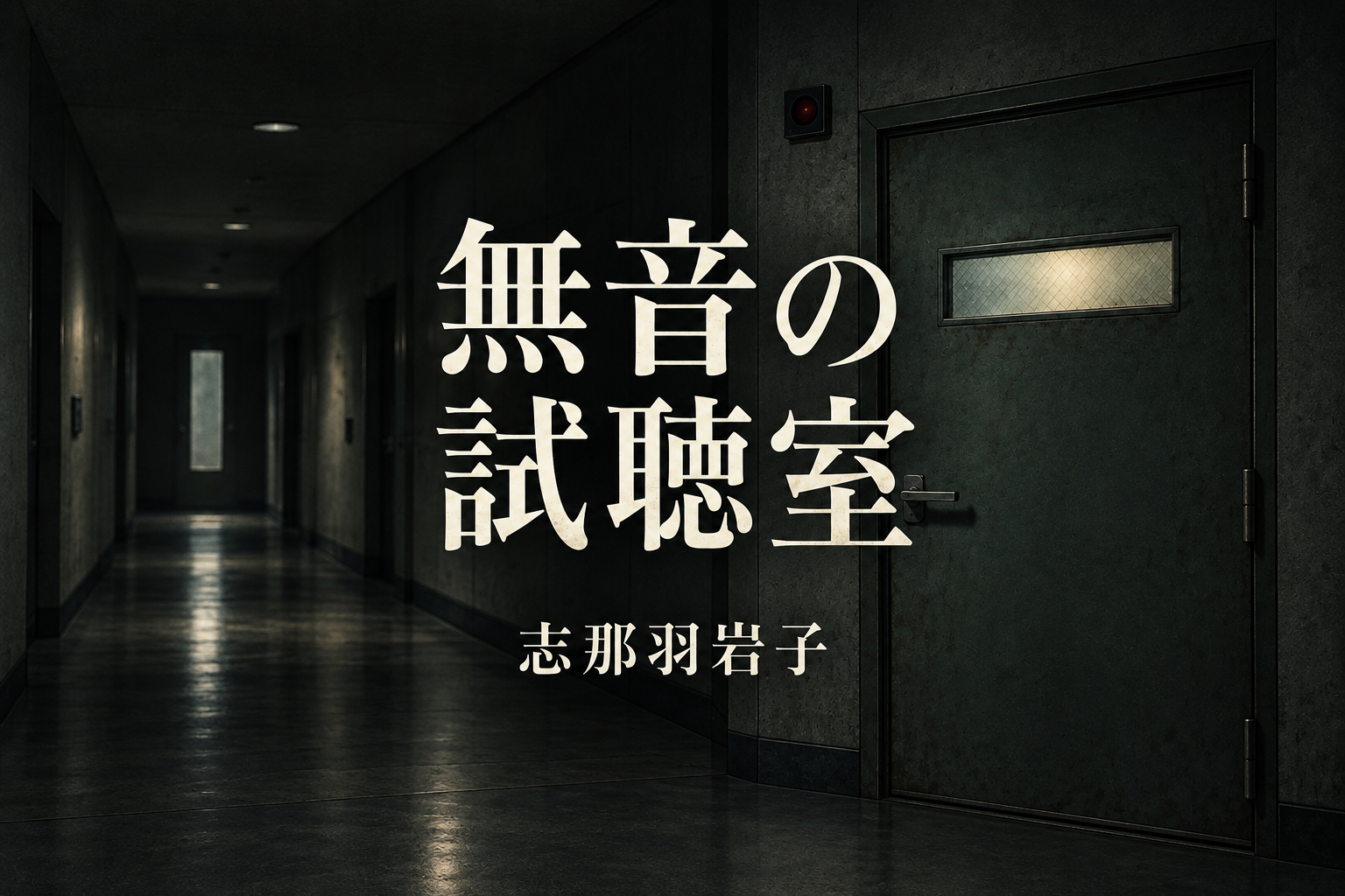 無音の試聴室、志那羽岩子。作品共通タイトル画像。